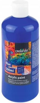 Crelando Farba Akrylowa Do Malowania Niebieska 500Ml