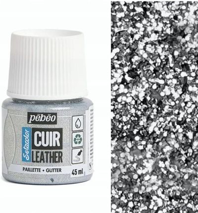 Pebeo Farba Do Skóry Cuir Leather Pebeo45 36 Glitter Sil