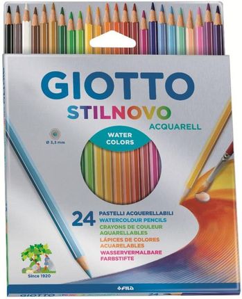Giotto Kolorowe Kredki Akwarelowe Stilnovo 24 Części Wielokolorowy