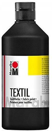 Marabu Tekstylna Farba Do Tkanin Czarna 500Ml Druk