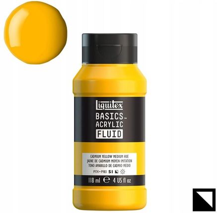 Liquitex Farba Akrylowa Basic Fluid 118Ml 830 Cadmium Yellow Medium Hue