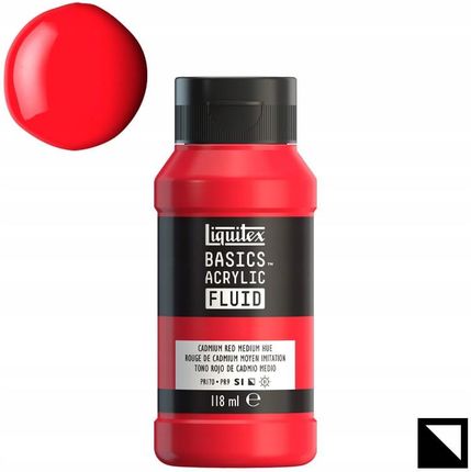 Liquitex Farba Akrylowa Basic Fluid 118Ml 151 Cadmium Red Medium Hue