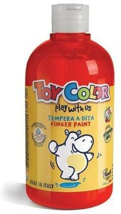 Toy Color Farba Do Malowania Palcami Toycolor 500Ml Czerwona