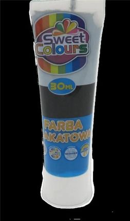 Sweet Colours Farba Plakatowa W Tubie Czarna 30Ml