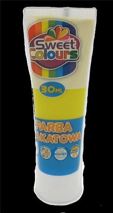 Sweet Colours Farba Plakatowa W Tubie Żółta 30Ml