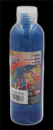 Sweet Colours Farba Dekoracyjna Brokatowa Niebieska 250Ml