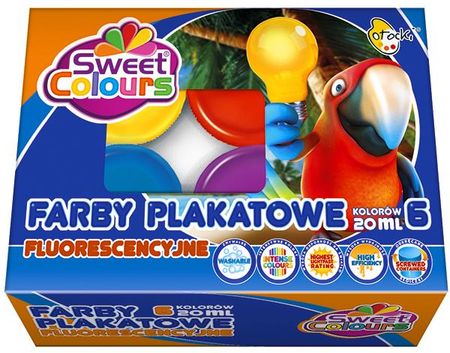 Otocki Farby Plakatowe 6 Kol. 20Ml Fluorescencyjne Sweet Colours