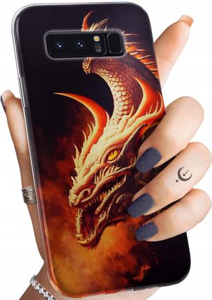 Etui Do Samsung Galaxy Note 8 Smoki Dragon Taniec Smoków Obudowa Case