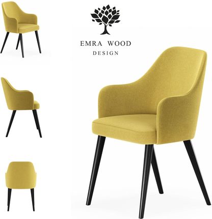Emra Wood Design Krzesło Premium Kr 9 Tkanina Deluxe Amber 19 11454