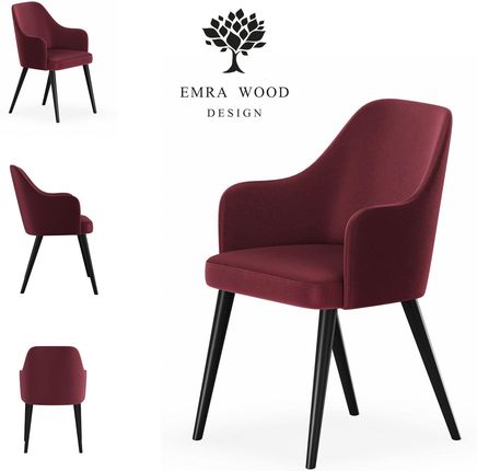 Emra Wood Design Krzesło Premium Kr 9 Tkanina Deluxe Vino 24 11455