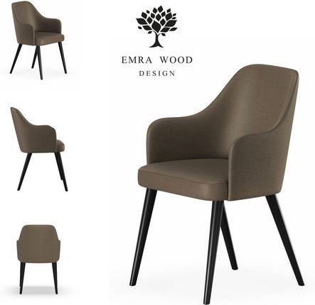 Emra Wood Design Krzesło Premium Kr 9 Tkanina Deluxe Mushroom 51 11457