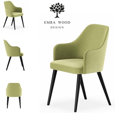 Emra Wood Design Krzesło Premium Kr 9 Tkanina Deluxe Lime 18 11463