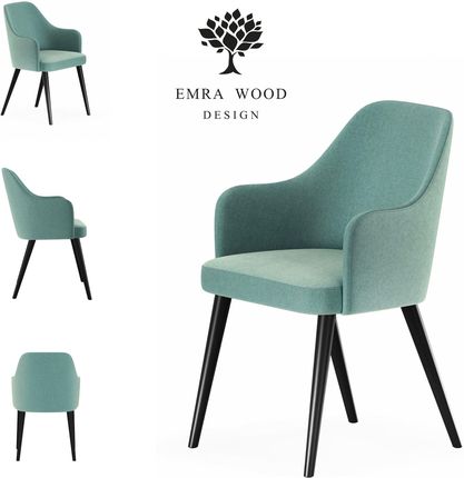 Emra Wood Design Krzesło Premium Kr 9 Tkanina Deluxe Lagoon 32 11467