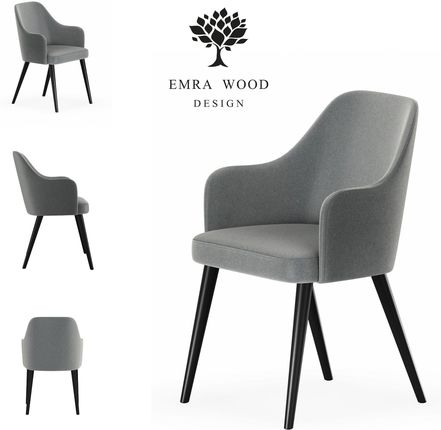 Emra Wood Design Krzesło Premium Kr 9 Tkanina Deluxe Steel 04 11493