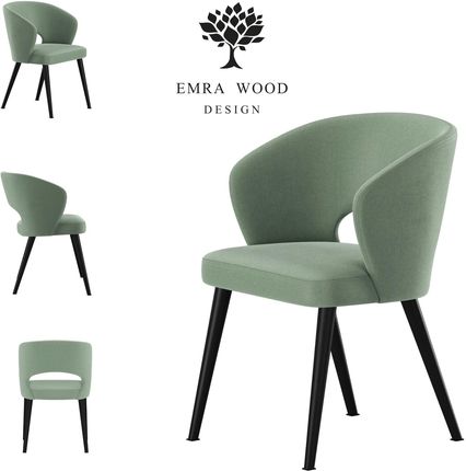 Emra Wood Design Krzesło Premium Kr 8 Tkanina Deluxe Sage 43 11514