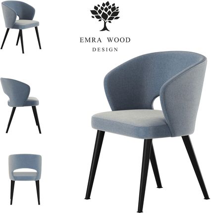 Emra Wood Design Krzesło Premium Kr 8 Tkanina Deluxe Sky 27 11530