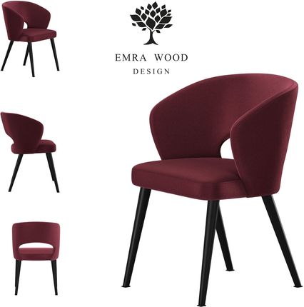 Emra Wood Design Krzesło Premium Kr 8 Tkanina Deluxe Vino 24 11533