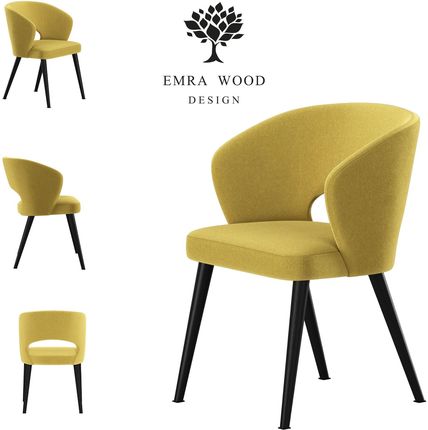 Emra Wood Design Krzesło Premium Kr 8 Tkanina Deluxe Amber 19 11538