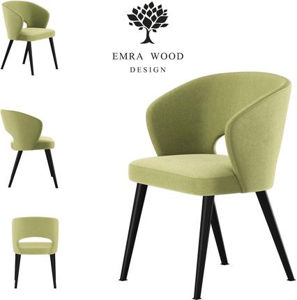 Emra Wood Design Krzesło Premium Kr 8 Tkanina Deluxe Lime 18 11539