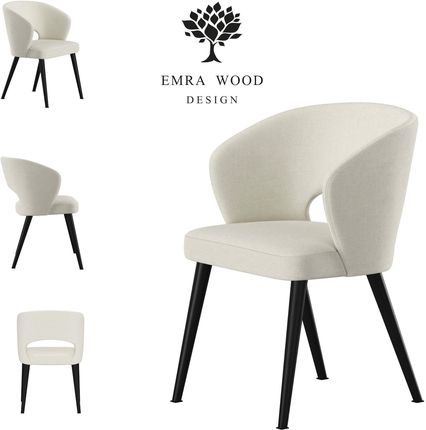 Emra Wood Design Krzesło Premium Kr 8 Tkanina Deluxe Nougat 11 11546