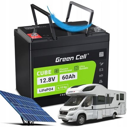 Green Cell Akumulator Litowy Lifepo4 12.8V 60Ah 768Wh Szybkie Ładowanie (CAV11)