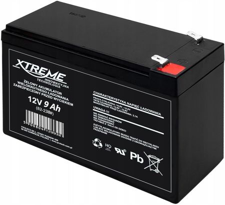 Xtreme 82-238# Akumulator Żelowy 12V 9Ah (82238) - zdjęcie 2