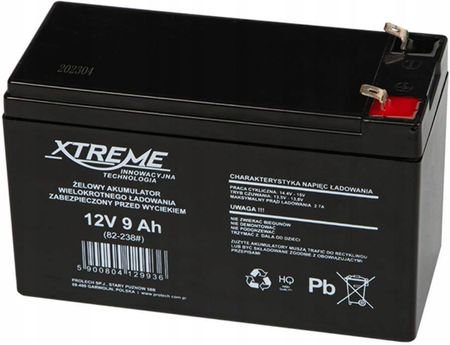 Xtreme 82-238# Akumulator Żelowy 12V 9Ah (82238)