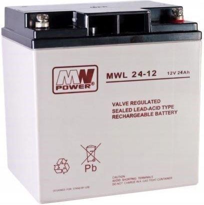 Mw Power Agm Mwl 24 Ah 12V 24Ah Mwl 24-12 V Mwl24 (MWL2412)