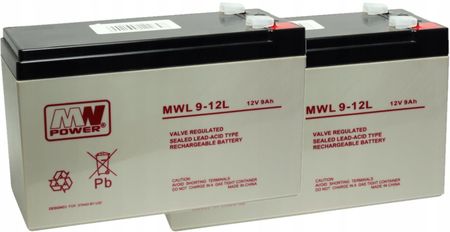 Mw Power Rbc48 Zestaw Akumulatorów Do Ups Apc 2X Mwl 9-12L (RBC482XMWL912L)