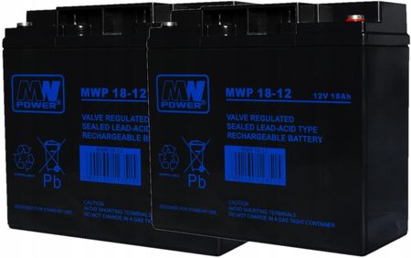 Mw Power Rbc50 Zestaw Akumulatorów Do Ups Apc 2X Mwp 18-12 (RBC502XMWP1812)