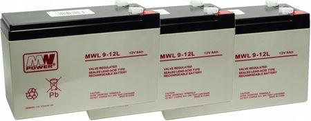 Mw Power Rbc53 Zestaw Akumulatorów Do Ups Apc 3X Mwl 9-12L (RBC533XMWL912L)