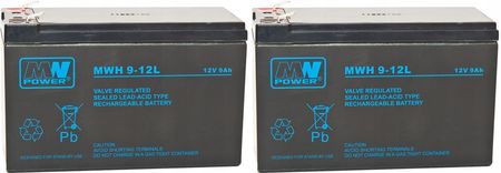 Mw Power Rbc9 Zestaw Akumulatorów Do Ups Apc 2X Mwh 9-12L (RBC92XMWH912L)