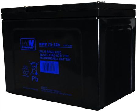 Mw Power Akumulator Bateria Agm Power Mwp 75 Ah 12 V 75-12H (MWP7512H)