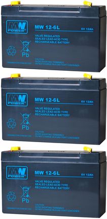 Mw Power Rbcap2 Zestaw Akumulatorów Do Ups Apc 3X Mw 12-6L (RBCAP23XMW126L)