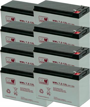 Mw Power Rbc26 Zestaw Akumulatorów Do Ups Apc 8X Mwl 7.2-12 (RBC268XMWL7212L)