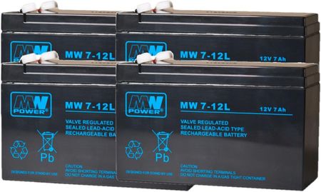 Mw Power Rbc8 Zestaw Akumulatorów Do Ups Apc 4X Mw 7-12L (RBC84XMW712L)
