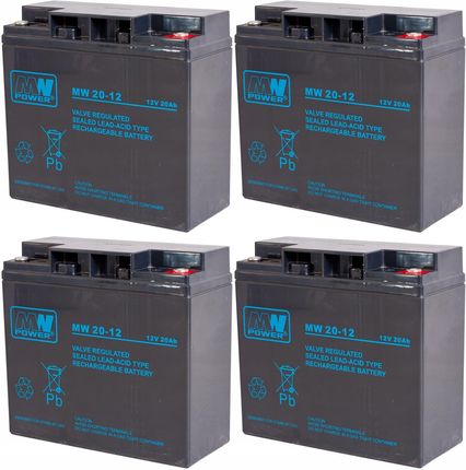 Mw Power Rbc11 Zestaw Akumulatorów Do Ups Apc 4X Mw 20-12 (RBC114XMW2012)