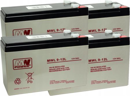 Mw Power Rbc54 Zestaw Akumulatorów Do Ups Apc 4X Mwl 9-12 (RBC544XMWL912L)