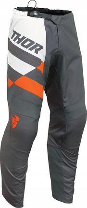 Thor Spodnie Na Crossa Atv Sector Checker Charcoal/Orange