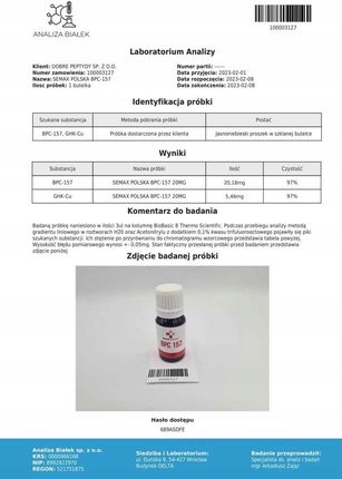 Bpc 157 Arg 20Mg +Ghk-Cu 5 Mg Semax Polska - ceny i opinie