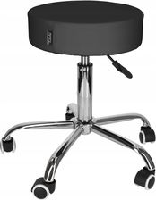 Zdjęcie 4FIZJO Taboret Obrotowy Kosmetyczny Regulowany Do Masażu Gabinetu Lekarski Kółka - Nowa Słupia