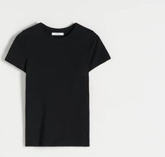 Reserved - Bawełniany t-shirt - Czarny