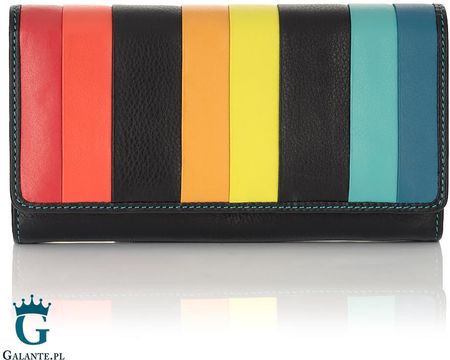 Duży kolorowy portfel damski Visconti STR-4 z RFID
