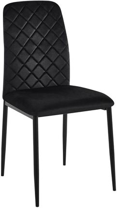 Krzesło Maverik Velvet Czarne 3350960