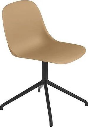 Muuto Krzesło Obrotowe Fiber Swivel Ochra Na Aluminiowych Nogach 159072
