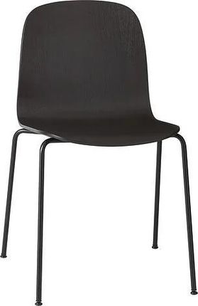 Muuto Krzesło Visu Tube Czarne Na Stalowych Nogach Z Łącznikiem 159422