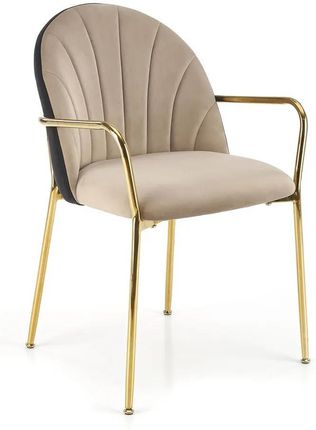 Elior Szare Pikowane Krzesło W Stylu Glamour Elvot 35649