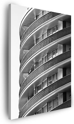 Mpink Obraz Na Płótnie Architektura Budynek Balkony 60X90 Cm 4230
