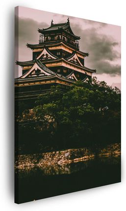 Mpink Obraz Na Płótnie Architektura Zamek Hiroshima 30X40 Cm 5108