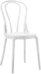 Krzesło Kuchenne Klasyczne Rustykalne Vintage Białe 3751